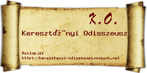 Keresztényi Odisszeusz névjegykártya